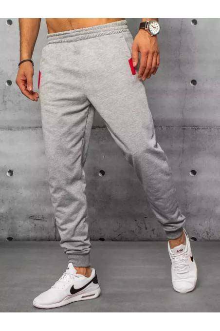 Light gray men's sweatpants Dstreet UX3206