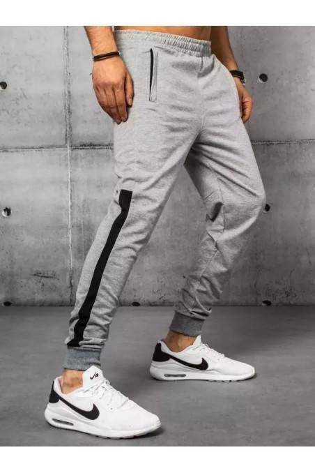 Light gray men's sweatpants Dstreet UX3236