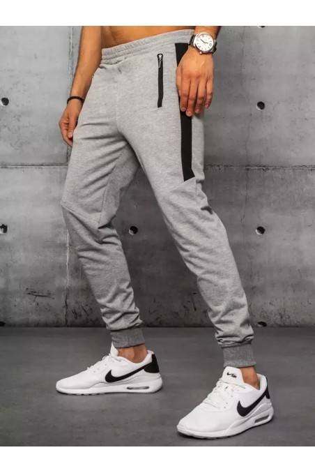 Men's light gray sweatpants Dstreet UX3238