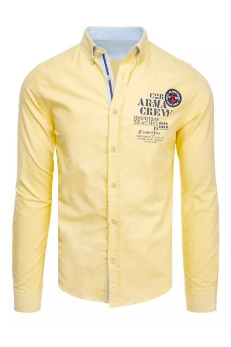 Dstreet DX2246 Men's Yellow Shirt