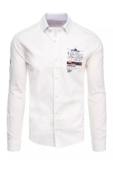 Dstreet DX2276 Cream Men's Shirt