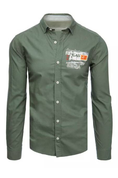 Dstreet DX2277 Men's Green Shirt