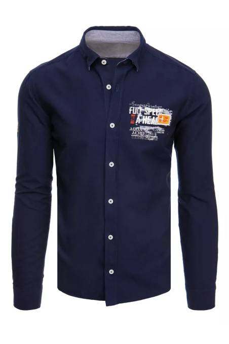 Dstreet DX2281 Men's Navy Blue Shirt