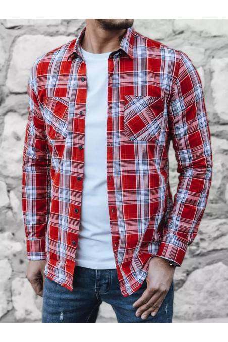 Dstreet DX2320 Red Men's Shirt