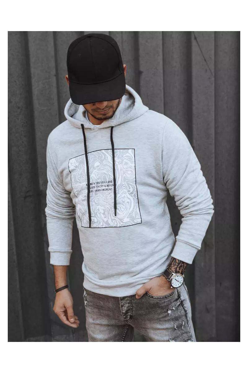 Light gray men's jumper Dstreet BX5468