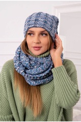 A colorful two-piece set hat and scarf KES-22933-K263