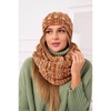 A colorful two-piece set hat and scarf KES-22936-K263