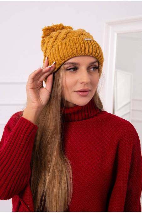 Honey colored women's hat K281