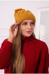 Honey colored women's hat K281