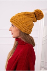 Honey colored women's hat K281