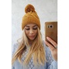 Honey colored women's hat K281