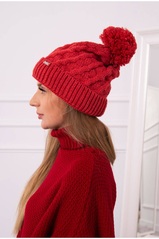 Red women's hat K281