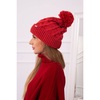 Red women's hat K281