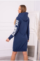 Dark blue hooded dress KES-23156-62072