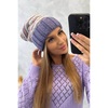 Variegated women's hat KES-23282-K330