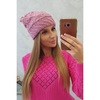 Dark pink women's hat K332