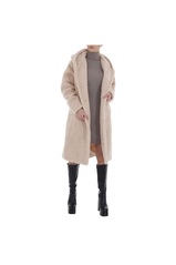 Beige winter coat for women GR-8871