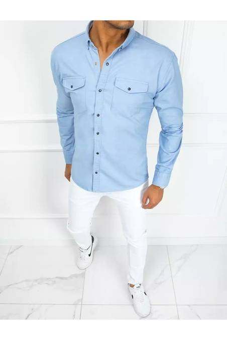 Men's Blue Denim Shirt Dstreet DX2356