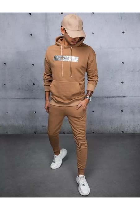 Brown men's tracksuit Dstreet AX0696