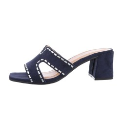 Mules for women in blue color OK-39-blue