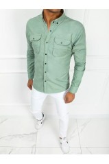 Men's Elegant Green Shirt Dstreet DX2377