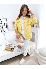 Women's denim jacket RECCE yellow color Dstreet TY3457