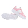 Pink low sneakers for women J550-1-pink