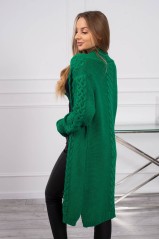 Green knitted cardigan GR-2019-1Ž