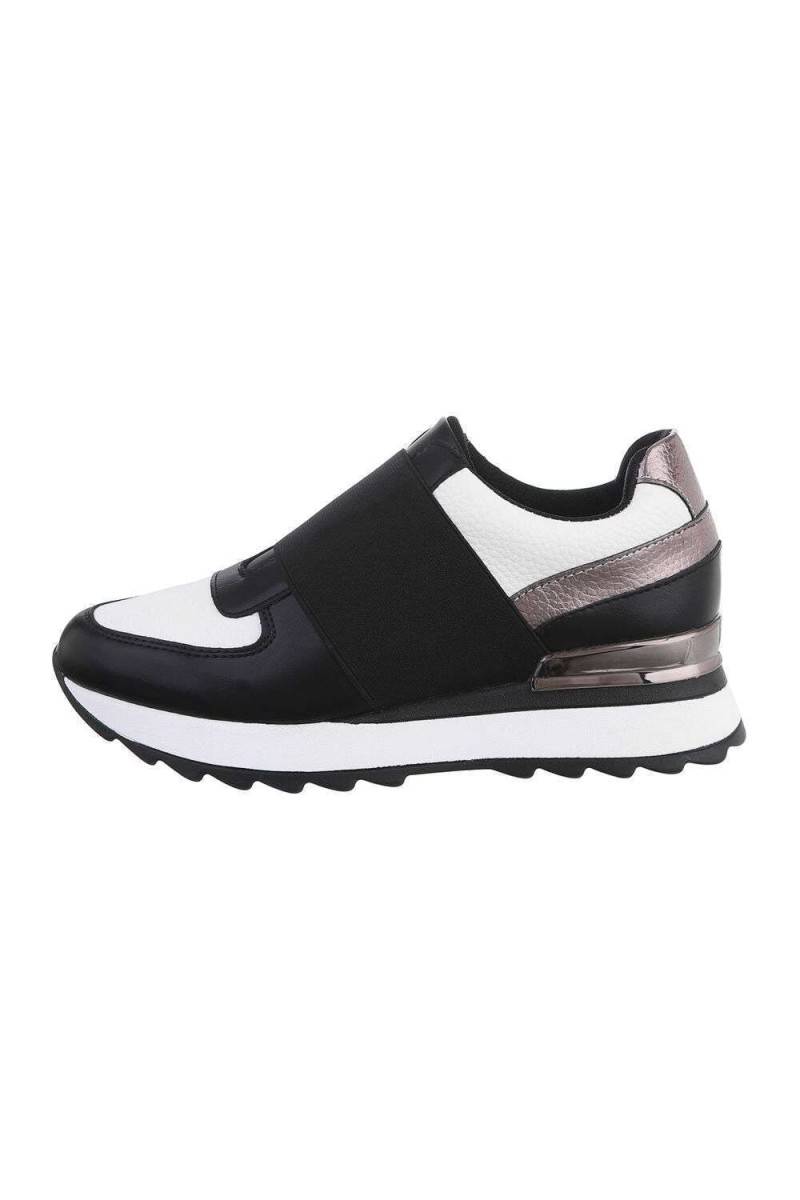 Damen Low-Sneakers - blackwhite-28673-blackwhite