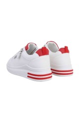 Damen Low-Sneakers - whitered-A94-whitered