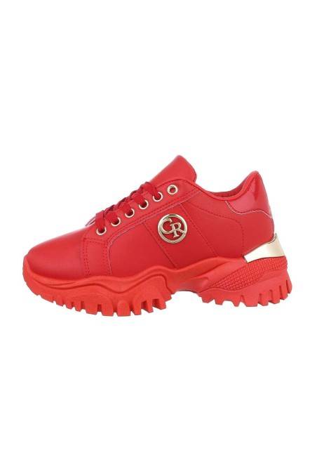 Damen Low-Sneakers - red-TA-239-red