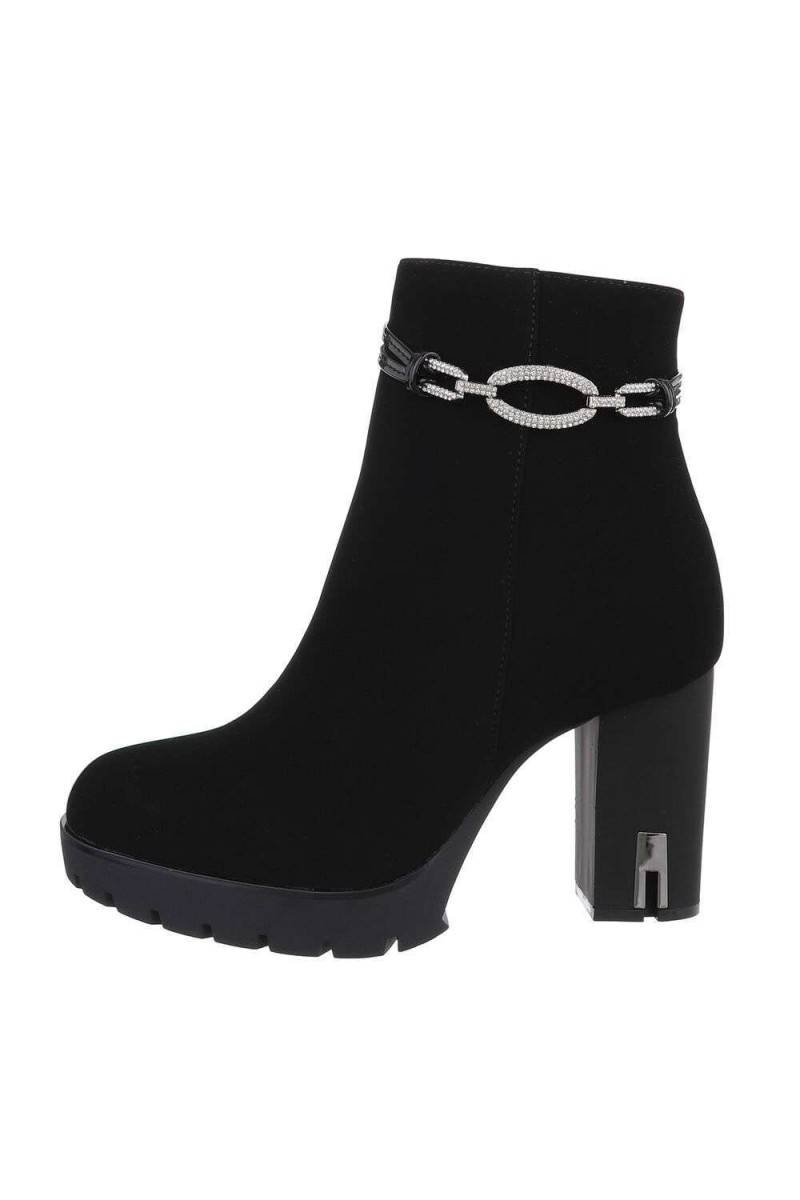 Damen High-Heel Stiefeletten - black-0-526-black