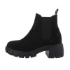 Damen Chelsea Boots - blacksuede-DE1036S-blacksuede