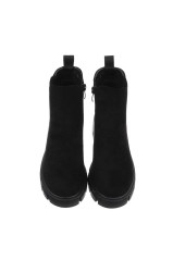 Damen Chelsea Boots - blacksuede-DE1036S-blacksuede