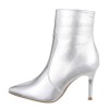 Damen High-Heel Stiefeletten - silver-DES610P-silver