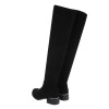 Damen Overknee-Stiefel - blacksuede-DES650S-blacksuede