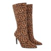 Damen High-Heel Stiefel - leopard-NN247-leopard