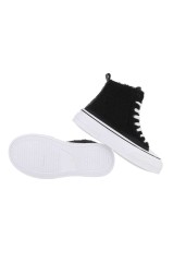 Damen High-Sneakers - black-PC183-black
