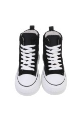Damen High-Sneakers - black-PC183-black