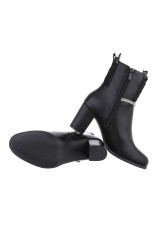 Damen High-Heel Stiefeletten - black-XJ-629-black