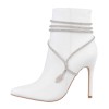 Damen High-Heel Stiefeletten - white-F11191-white