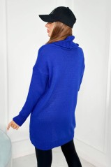 Vėžlio megztinis rugiagėlių mėlynos spalvos KES-26680-IT-13
