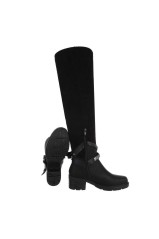 Women's black over-the-knee boots GR-1635-C217-black