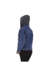 Blue short denim jacket for women GR-KL-L-5383-blue