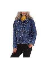 Blue short denim jacket for women GR-KL-L-5383-blue