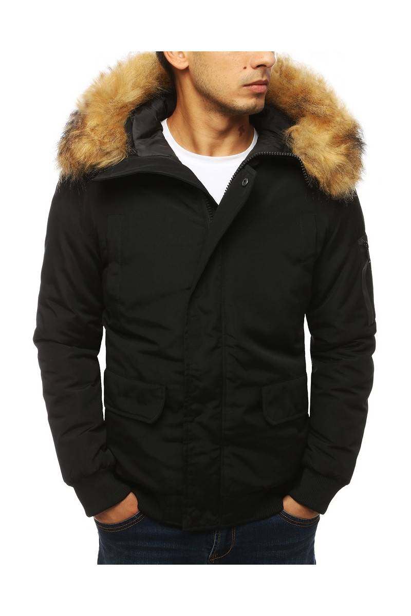 Black men's winter jacket Dstreet GR-tx3940