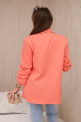 Women's jacket elegant salmon KES-28040-9709