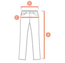 Measurements of women's jeans